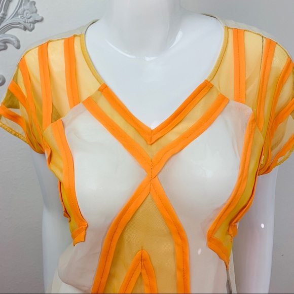 Urban Outfitters Sparkled & Fade / Orange ,Cream - Picture 2 of 5